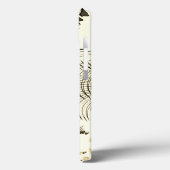 Überquerte, nusenbraune Spuren, heller Hintergrund Case-Mate iPhone Hülle (Rückseite / Links)