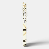 Überquerte, nusenbraune Spuren, heller Hintergrund Case-Mate iPhone Hülle (Rückseite / Links)