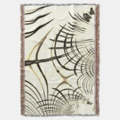 Überquerte, nusenbraune Spuren, heller Hintergrund Decke (Vorderseite Vertikal)