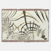 Überquerte, nusenbraune Spuren, heller Hintergrund Decke (Vorderseite)