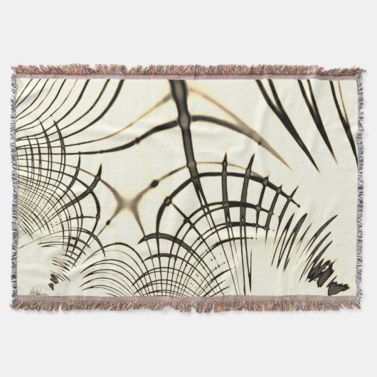 Überquerte, nusenbraune Spuren, heller Hintergrund Decke (Vorderseite)