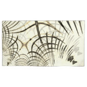 Überquerte, nusenbraune Spuren, heller Hintergrund Kissenbezug (Vorderseite-Links)