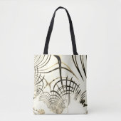 Überquerte, nusenbraune Spuren, heller Hintergrund Tasche (Vorderseite)