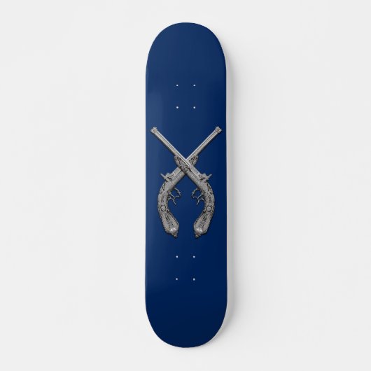 Überquerte Pistolen-Marine Skateboard (Vorne)