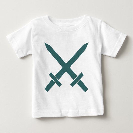 Überquerte Schwerter Baby T-shirt (Vorderseite)