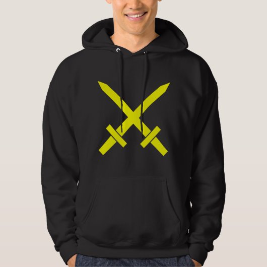 Überquerte Schwerter Hoodie (Vorderseite)