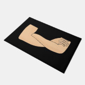 Überquerte Waffen Fußmatte (Schrägansicht)