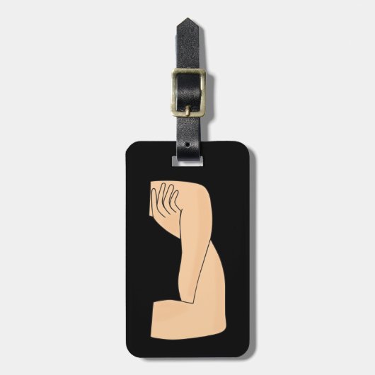 Überquerte Waffen Gepäckanhänger (Vorderseite vertikal)