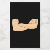 Überquerte Waffen Lebensmitteletikett (Einzelnes Label)