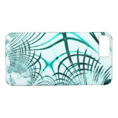 Überquerte Zyanspuren auf hellen Hintergrund Case-Mate iPhone Hülle (Rückseite (Horizontal))