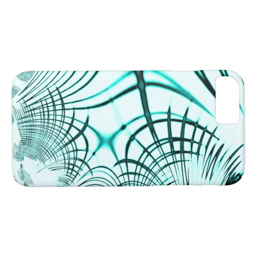 Überquerte Zyanspuren auf hellen Hintergrund Case-Mate iPhone Hülle (Rückseite (Horizontal))