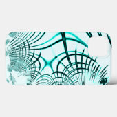 Überquerte Zyanspuren auf hellen Hintergrund Case-Mate iPhone Hülle (Rückseite (Horizontal))