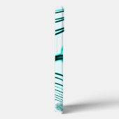 Überquerte Zyanspuren auf hellen Hintergrund Case-Mate iPhone Hülle (Rückseite / Rechts)