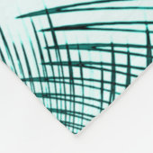 Überquerte Zyanspuren auf hellen Hintergrund Fleecedecke (Ecke)