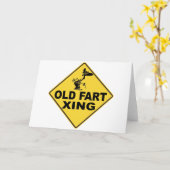 Überquerung alter Furz Karte (Gelbe Blume)