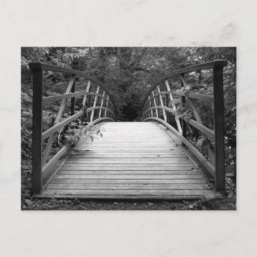 Überquerung (b&w) Postkarte (Vorderseite)