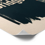 Überquerung der Brooklyn Bridge bei Sonnenuntergan Poster (Ecke)