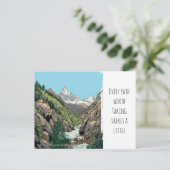Überquerung der Khumbu Mt. Everest Region Postkarte (Stehend Vorderseite)