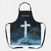 Überquerung der Wasserschrift Personalisiert Schürze (Vorderseite)