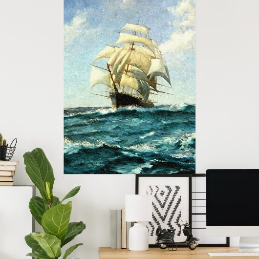 Überquerung des Ozeans Poster (Heimbüro)