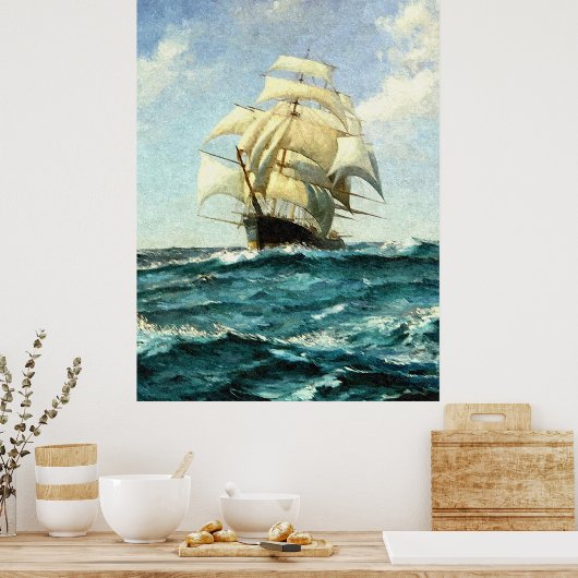 Überquerung des Ozeans Poster (Küche)