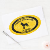 Überquerung des Personals [Xing] Ovaler Aufkleber (Umschlag)