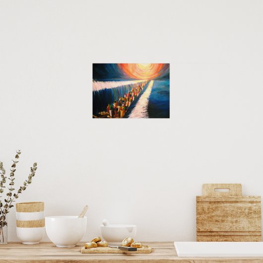 Überquerung des roten Meeres Poster (Küche)