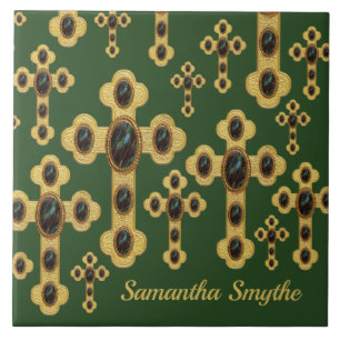 Überquerung mit 6 Imitaten Blutsteine - Fliese