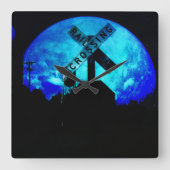 Überquerung Quadratische Wanduhr (Vorderseite)