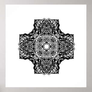 Überquerung von Bauwerken Poster