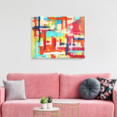 Überquerungen 20x16 überzogene Canvas Leinwanddruck (Insitu (Wohnzimmer))