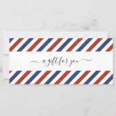 Überraschen Boarding Pass Flugzeug Geschenkkarte (Rückseite)