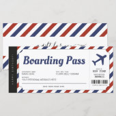 Überraschen Boarding Pass Flugzeug Geschenkkarte (Vorne/Hinten)
