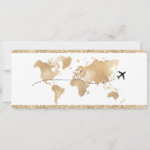 Überraschen Boarding Pass Ticket Zielort Einladung (Rückseite)