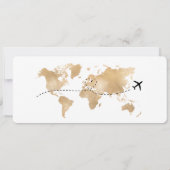 Überraschen Boarding Pass Ticket Zielort Griechenl Einladung (Rückseite)