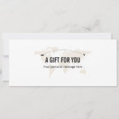 Überraschen Dänemark Boarding Pass Geschenkgutsche Einladung (Rückseite)