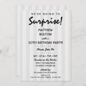 ÜBERRASCHEN! Einladung zum 30. Geburtstag (Vorne/Hinten)