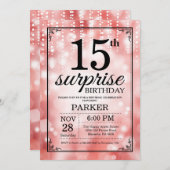 Überraschen Sie 15. Einladung (Vorne/Hinten)