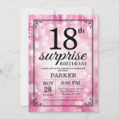 Überraschen Sie 18. Einladung (Vorderseite)