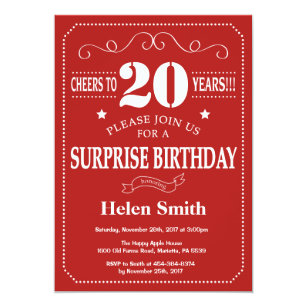 20 Geburtstagseinladungen Zazzle De