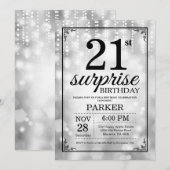 Überraschen Sie 21. Einladung (Vorne/Hinten)