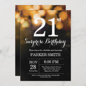 Überraschen Sie 21. Einladung (Vorne/Hinten)