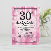 Überraschen Sie 30. Einladung (Stehend Vorderseite)