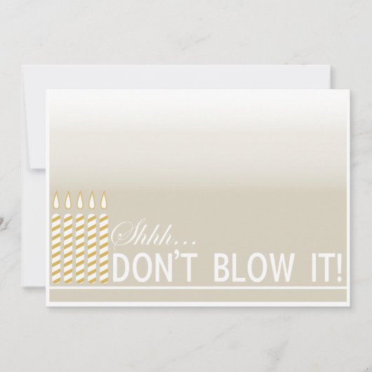 Überraschen Sie 50. Einladung (Vorderseite)