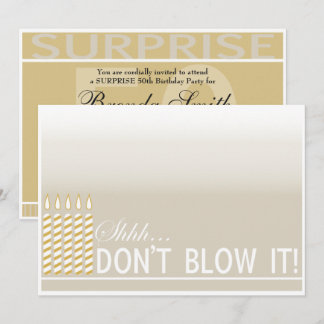 Überraschen Sie 50. Einladung