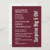 ÜBERRASCHEN Sie 50. Einladung (Vorderseite)