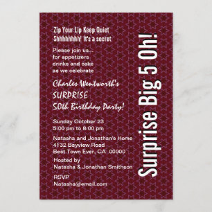 ÜBERRASCHEN Sie 50. Einladung