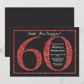 Überraschen Sie 60. Einladung (Vorne/Hinten)