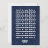 ÜBERRASCHEN Sie 60. Geburtstags-modernes Einladung (Rückseite)