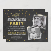 Überraschen Sie 60. Geburtstagseinladung Einladung (Vorne/Hinten)